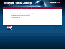 Tablet Screenshot of integratedfacilitysolutions.com